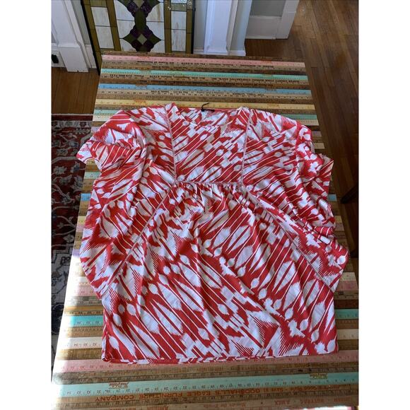 TRINA by Trina Turk Irmik Mini Dress Swim Cover Punch Pink Kimono Sleeve $198 - Picture 11 of 14